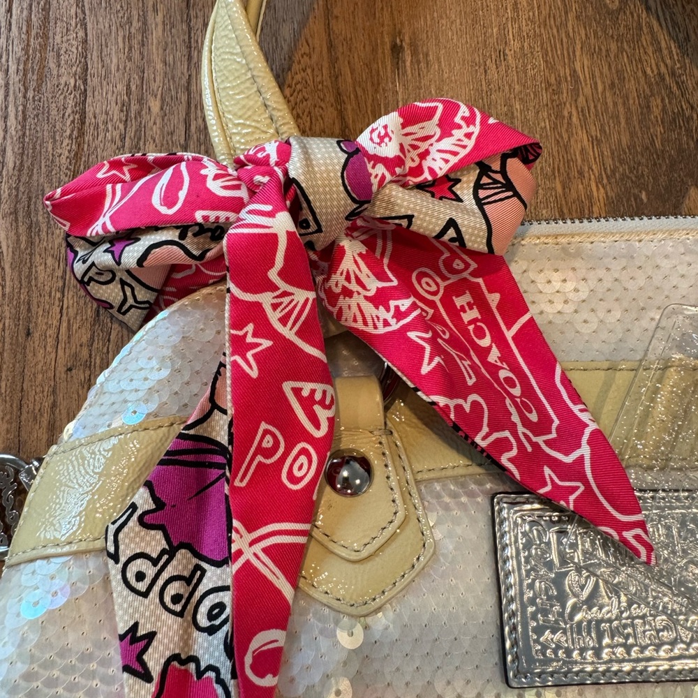 Coach Sequin Tote with Pink Accents - Picture 2 of 7